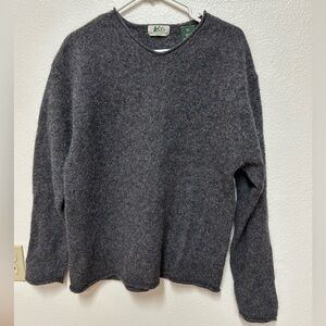 Vintage REI 100% Shetland Cozy Wool Sweater Granola  XL